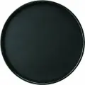 Поднос прорезиненный круглый Prohotel 405х405х25мм, полипропилен, черный