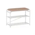 Подставка для обуви Альфа 23 с сиденьем, 65х30х48 см, белый ПДОА23С Б