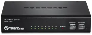 KVM-переключатель TRENDnet TK-CAT508, 8 портов, до 30 метров, 1600х1200
