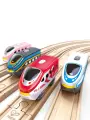 Набор локомотивов Hape на батарейках, 4шт, разноцветный E3789_HP