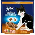 Корм сухой для взрослых кошек FELIX Двойная Вкуснятина с птицей, 1,3кг, 2 шт.