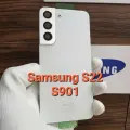Крышка для Samsung S22 (заднее стекло) Премиум качество цвет: Белый