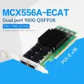 MCX556A-ECAT 100G двухпортовая оптоволоконная сетевая карта ConnectX-5 CX556A