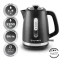 Чайник электрический металлический TUAREX TK-8006, 2200 Вт, защита от перегрева, 1,7 литра