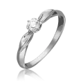Кольцо PLATINA, белое золото, 585 проба, бриллиант
