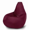 Кресло мешок MyPuff, бескаркасное кресло, пуфик мешок, размер 4XL, оксфорд, бордовый