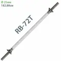 Гриф с гайками хромированный d 25 180 см Дельта-фитнес RB-72T