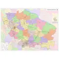 Настенная карта Ставропольского края 150 х 205 см (на самоклеющейся пленке)