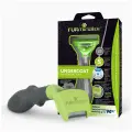 Фурминатор FURminator S для мелких собак с длинной шерстью, зеленый/черный