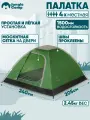 Палатка туристическая 4 местная JUNGLE CAMP Riva Dome 4. Москитная сетка на двери. Легкая. Простая и быстрая установка.