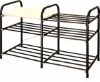 Этажерка Этажерка Люкс (ЭТЛ3-1/Ч черный) Обувнца Ника