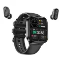 Смарт-часы TWS 2 в 1, Bluetooth-гарнитура для вызова, пульсометр, спортивные музыкальные наушники для женщин