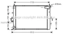 Радиатор системы охлаждения Ava арт. AU2152