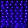 Гирлянда для дома сетка ш1,5* в1,5м 120 ламп LED, прозр. пров,8 реж, IP-20, Синий