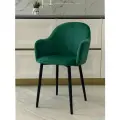 Стулья-кресла для кухни Джек в зеленом цвете, комплект из 2 штук,