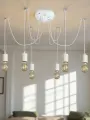 Светильник потолочный Люстры Даром на 6 ламп, белый цвет паук подвесной