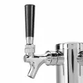 Цилиндр из нержавеющей стали, разливная пивная башня с 2 кранами, аксессуар для пивоварения для бара-ресторана