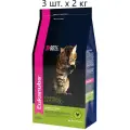 EUKANUBA ADULT HAIRBALL INDOOR 2кг сухой корм для взрослых кошек живущих в помещении и способствующий выведению шерсти с домашней птицей 3шт
