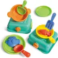 Детский игровой Пляжный набор, Шеф-повар на пляже (набор в чемоданчике) Hape E4106_HP