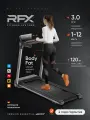 Беговая дорожка RFX T300F, электрическая, складная, для дома, 120кг, 15 программ