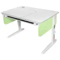 Стол детский дэми СУТ-62 с ящиком и газ-лифтом 115x75 см белый/белый/фисташковый