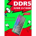 KingBank Оперативная память Dark Soarblade RGB RGB DDR5 UDIMM 7200MHz Drak Heatsink (Hynix A-die C34) 2x16 ГБ