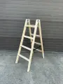 Стремянка-Ходуля деревянная двусторонняя NORD 2х4 ступеней Серия WD1204 (высота 128см)