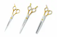 Набор из 3-х ножниц 7 дюймов профессиональный для груминга собак Barracuda Gold Premium BRG-3