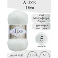 Пряжа Alize Diva (Ализе Дива) 1055-сахарно-белый
