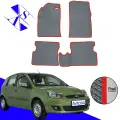 Автомобильные коврики EVA/ЕВА/ЭВА для Ford Fiesta MK5 (АКПП) 2002-2008 серый красный