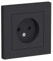 Розетка 1-м СП AtlasDesign 16А IP20 без заземл. в сборе карбон | код ATN001040 | Schneider Electric (5шт. в упак.)