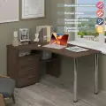 Стол компьютерный Мэрдэс СР-132С-140 Ш-ЛЕВ Шамони, угловой, 101 х 140 х 75 см, с ящиками