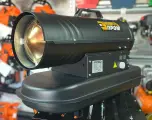 Пушка тепловая дизельная прямого нагрева Энергопром ТПД-20P, 20000 вт, обогреватель напольный с защитой от перегрева для гаража, дачи и дома