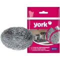 Губка для посуды York Макси, спиральная, стальная, 1шт, 8*8*4см, 3 штуки