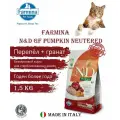 Farmina (Фармина) N&D Pumpkin Cat Grain Free Quail сухой беззерновой корм для взрослых кошек с тыквой, перепелом и гранатом - 1,5 кг