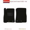 Коврики в салон текстильные Allmone Классик для Toyota Land Cruiser 11 (200) 2012 - Н. В, черные, 2шт. / Тойота Ленд Крузер 11