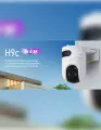 Уличная поворотная Wi-Fi видеокамера Ezviz H9C 5MP+5MP, с двумя объективами