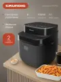Аэрогриль электрический Grundig FRY 8420, 7 литров, с сенсорной панелью, 1750 Вт, 8 программ, черный