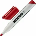 Маркер для досок Kores 20857 (скошенный наконечник, 3-5мм, красный), 12шт.