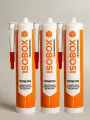 Герметик ISOBOX силиконовый универсальный бесцветный 3 картриджа
