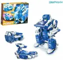 Электронный конструктор Робот, 3 в 1, для мальчиков, робототехника для детей, работает от солнечной батареи, 61 деталь, 1 лист наклеек