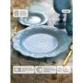 Тарелка обеденная Морская небесно-голубая из летней коллекции Marine World Collection