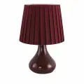 Настольная лампа 8185/1T COUNTY LN25 000 бордовый, керамика/текстиль E14 1*40W 220V NAINA