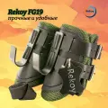 Гравитационные инверсионные ботинки крюки для ног на турник Rekoy FG19 с мягкой подкладкой, зеленые
