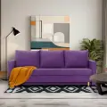 Диван - кровать прямой Ванкувер Лайт аналог икеа фрихетэн, механизм еврокнижка, 212 х 77 х 77 см, Фиолетовый