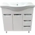 Комплект Тумба Loranto Стиль- 80/3 (800х850х460) с раковиной Basic 80 (CS00070447)