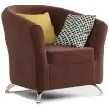Кресло Евро велюр Дрим шоколад