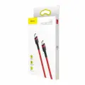 Кабель для быстрой зарядки BASEUS Cafule PD2.0 Support QC3.0, 60W, Type-C to Type-C, 20V/3A, 2 метра, Красный+Черный