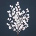 Декоративная ветка с белыми ягодами в блестках White Berry 55 см, Christmas Deluxe, 89190