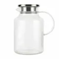 Кувшин, 1,7 л, с крышкой-фильтром, стекло Б/сталь, Ribby